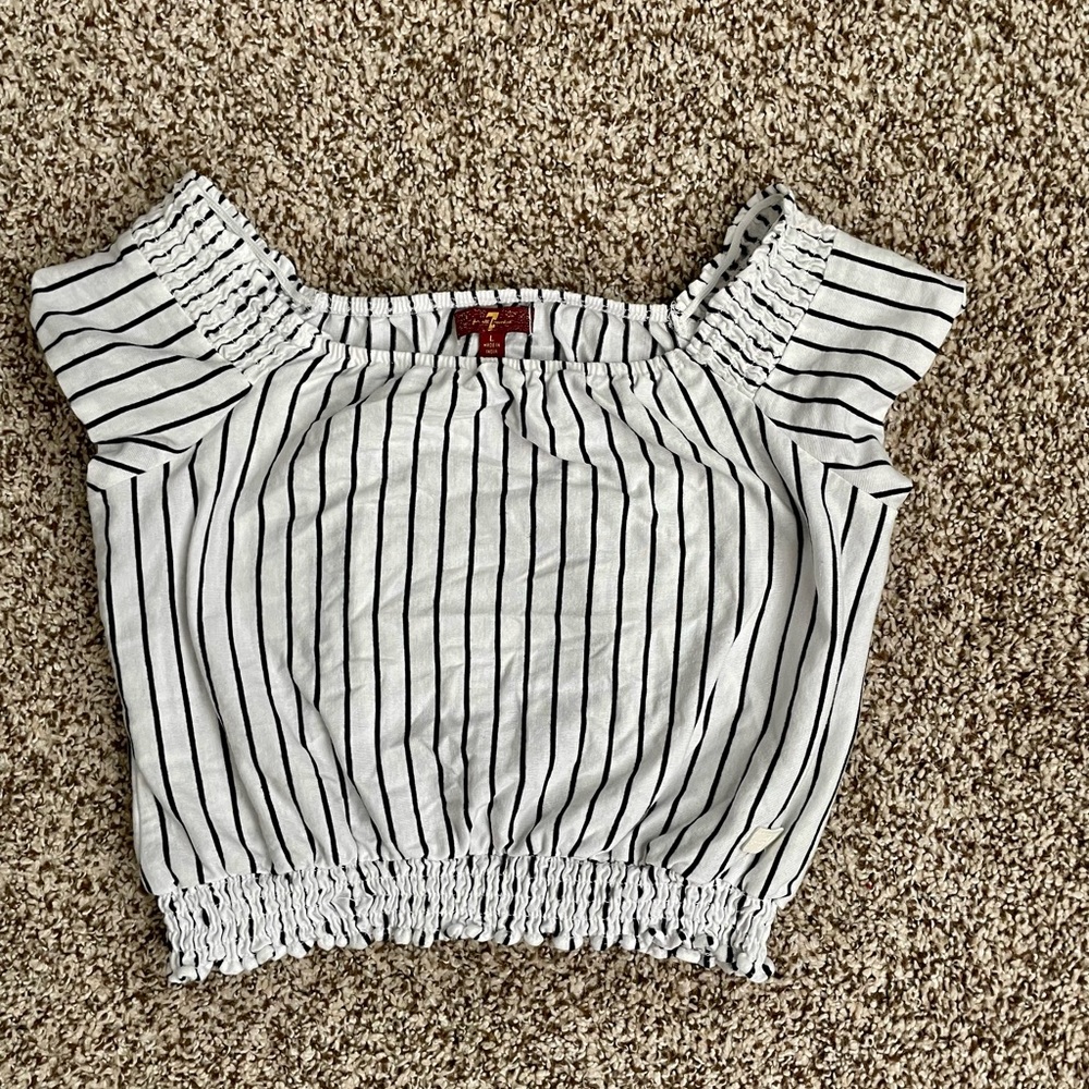 Girls 7 for all man kind crop top